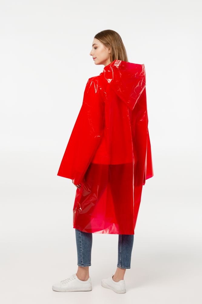 Дождевик-плащ CloudTime, красный / Миниатюра WWW (1000)