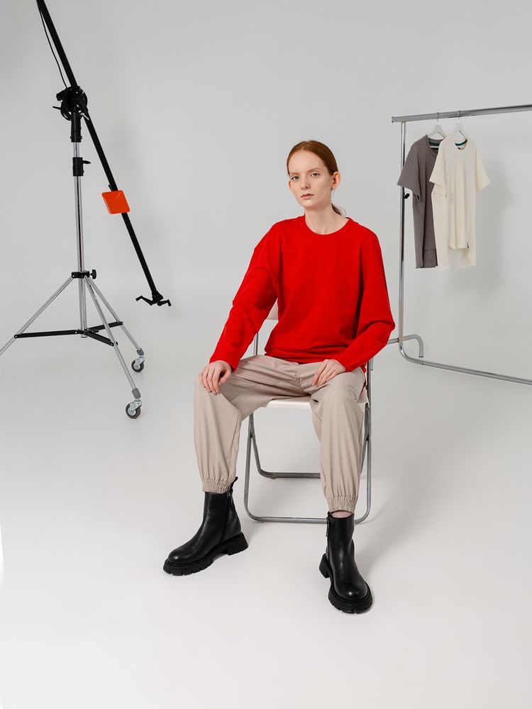 Футболка с длинным рукавом Kosmos 1.0, красная / Миниатюра WWW (1000)