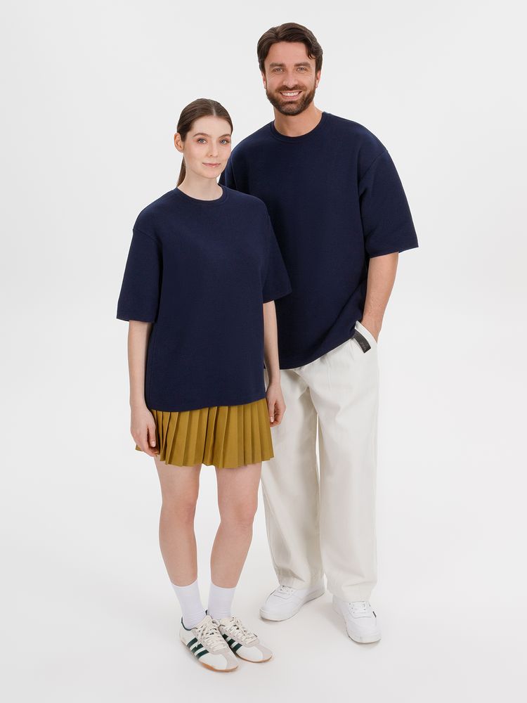 Джемпер с коротким рукавом Siluetti Volumica, темно-синий / Миниатюра WWW (1000)