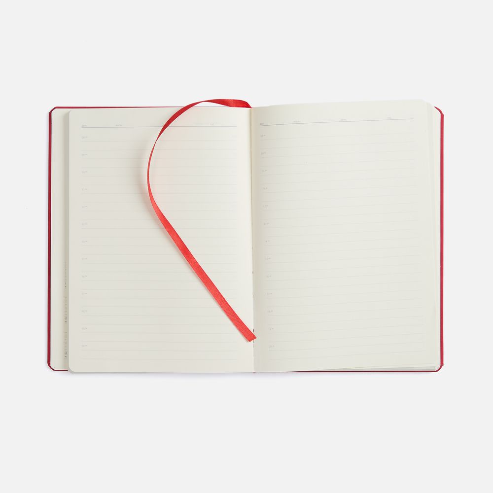 Ежедневник Urban Hard, недатированный, красный / Миниатюра WWW (1000)