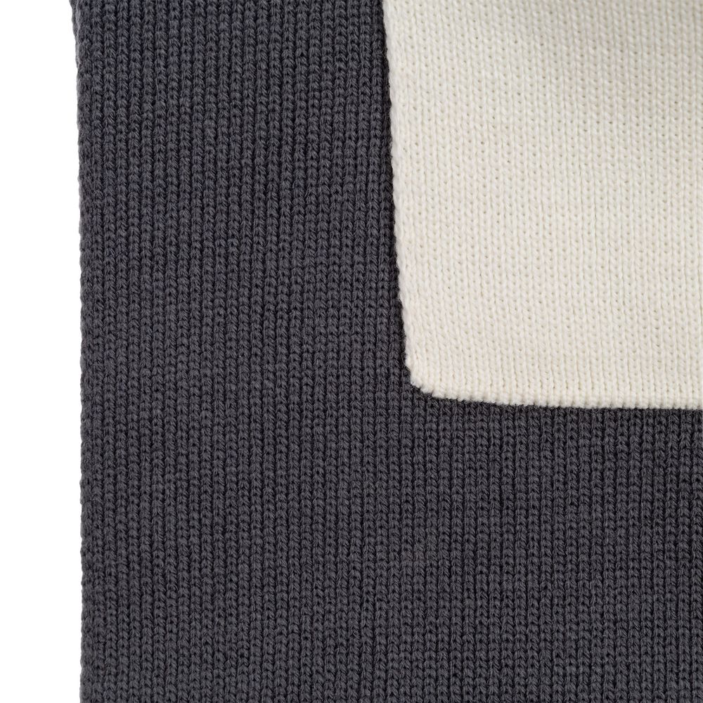 Шарф Real Talk Duo, молочный с графитовым / Миниатюра WWW (1000)