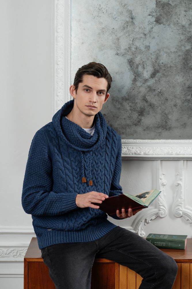 Свитер мужской Warmheart, серый меланж / Миниатюра WWW (1000)