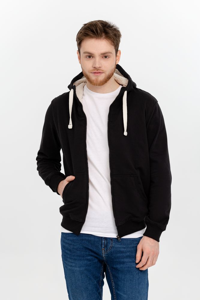 Толстовка на молнии Kulonga Sherpa, черная / Миниатюра WWW (1000)