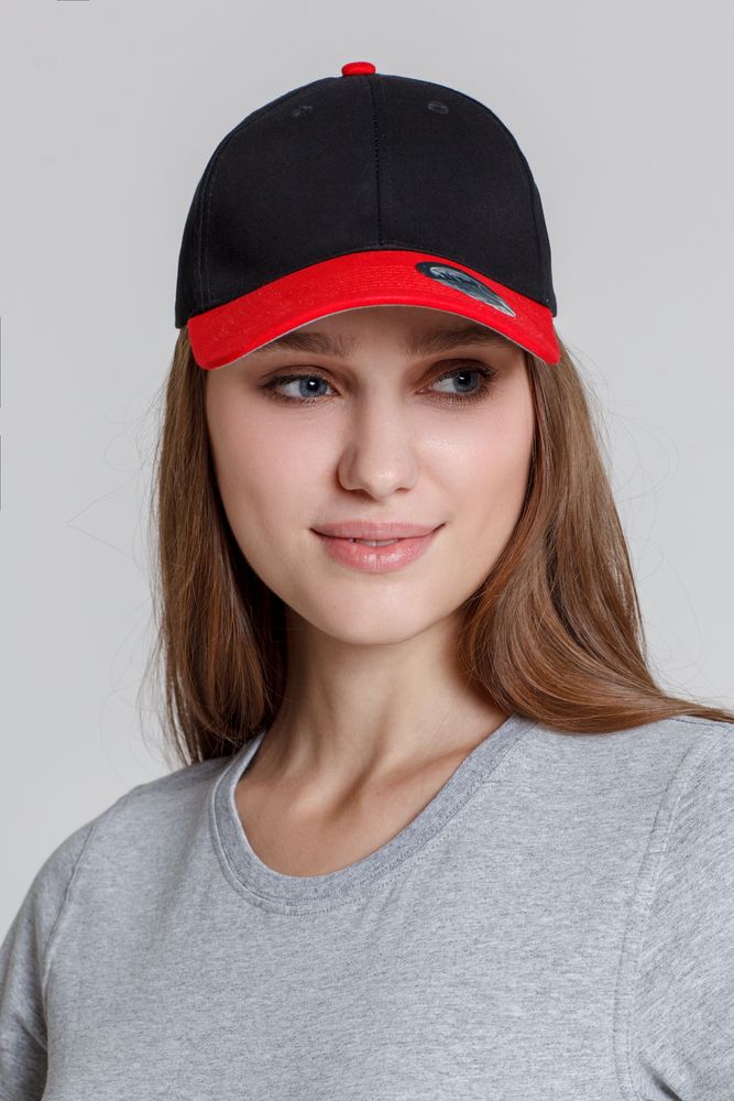 Бейсболка Ben Loyal, черная с красным / Миниатюра WWW (1000)