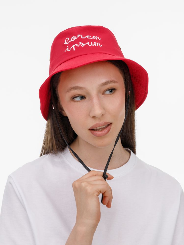 Панама Pana Vista, красная / Миниатюра нанесения (1000)