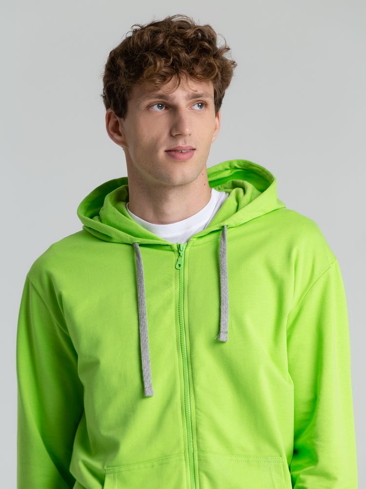 Толстовка на молнии с капюшоном Unit Siverga, зеленое яблоко / Миниатюра WWW (1000)