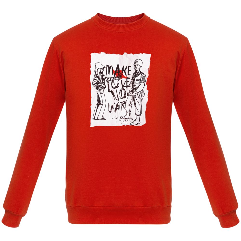 Толстовка Make Love, красная / Миниатюра WWW (1000)