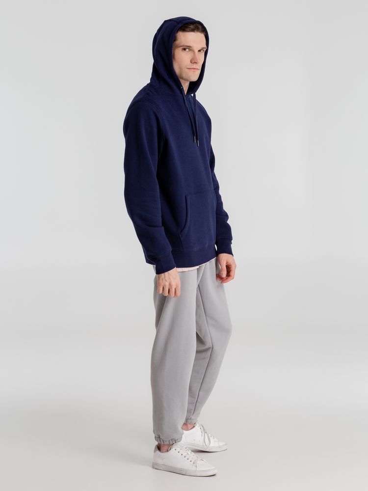 Толстовка с капюшоном унисекс King, темно-синяя / Миниатюра WWW (1000)