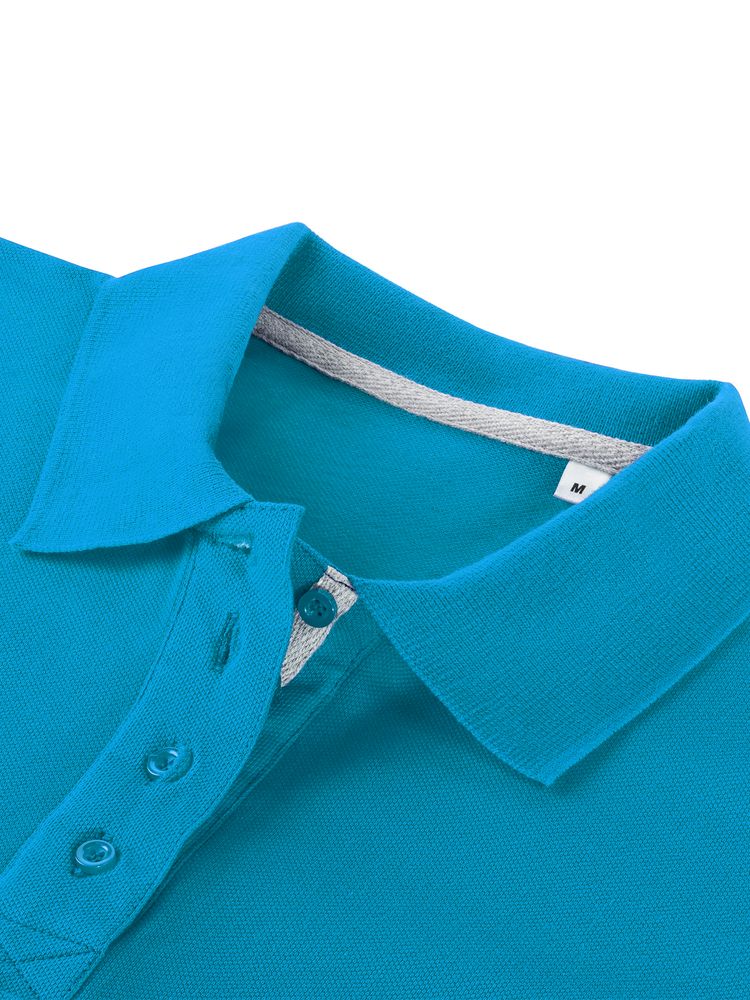 Рубашка поло женская Virma Premium Lady, бирюзовая / Миниатюра WWW (1000)