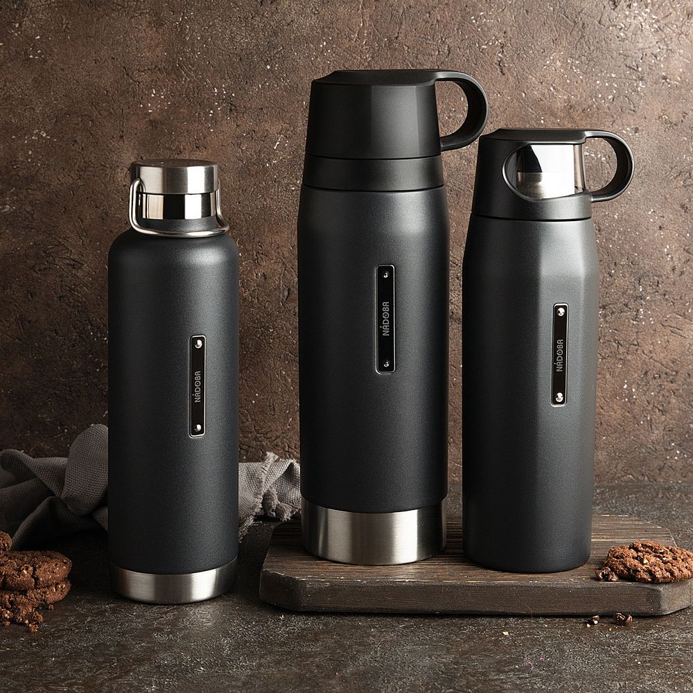 Термос Alba, черный / Миниатюра WWW (1000)