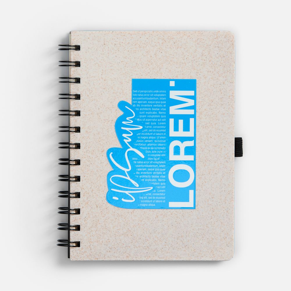 Блокнот на спирали Intrigo, белый / Миниатюра нанесения (1000)