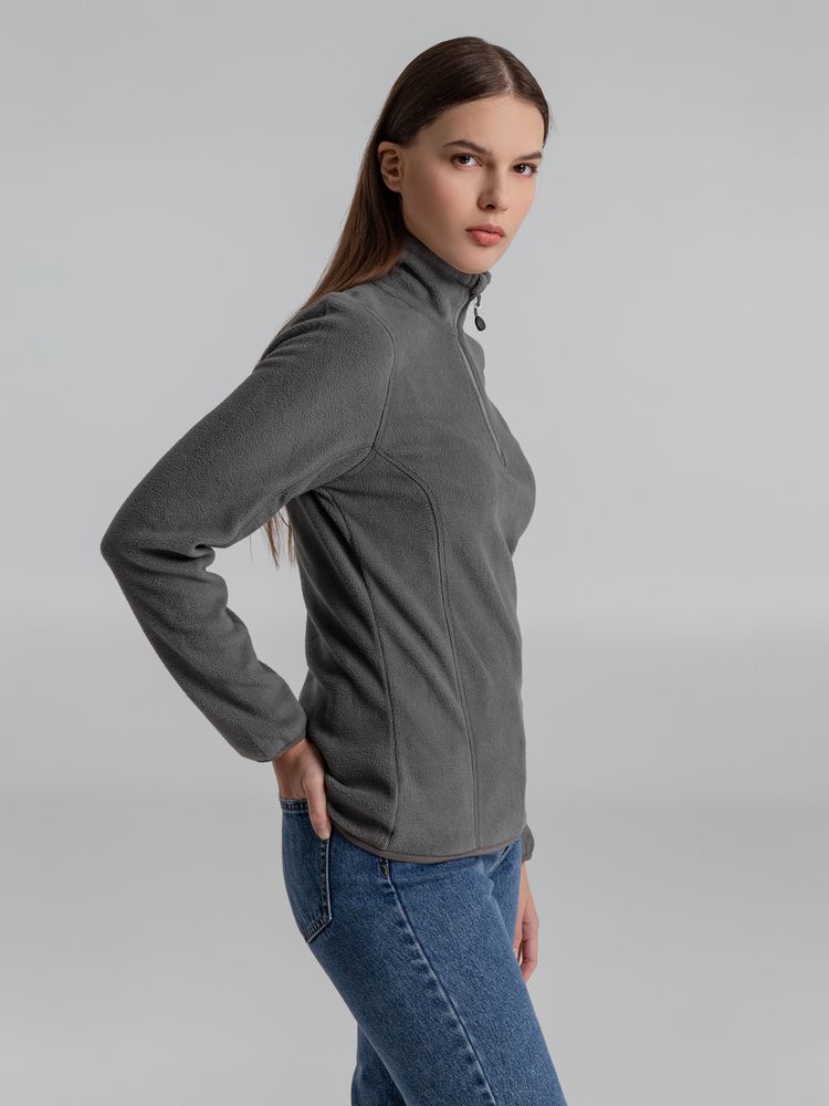 Толстовка флисовая женская Frontflip серая / Миниатюра WWW (1000)