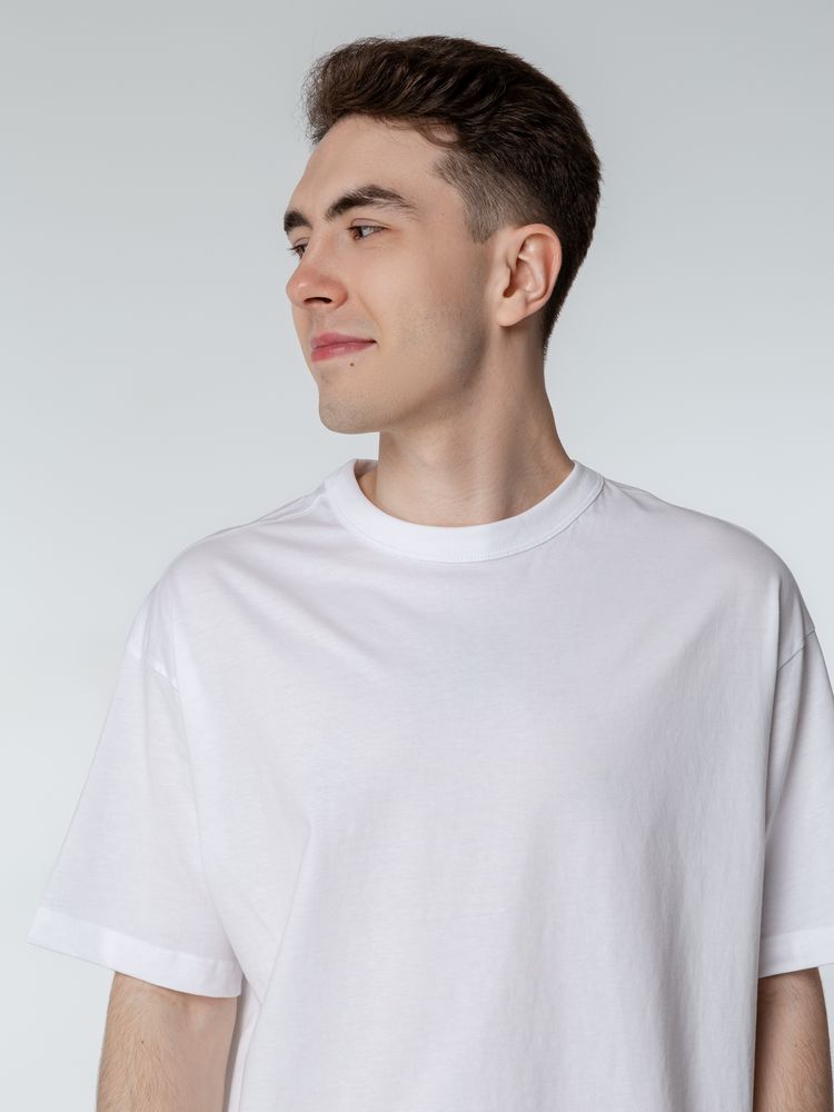 Футболка оверсайз мужская Boxy Men, белая / Миниатюра WWW (1000)