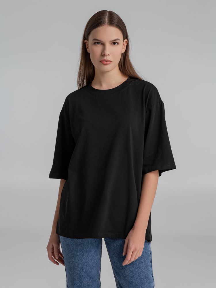 Футболка оверсайз Slope, черная / Миниатюра WWW (1000)