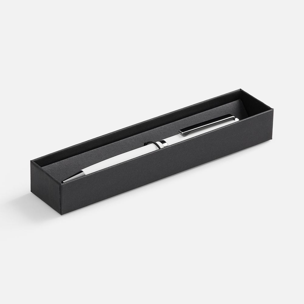 Ручка шариковая Inkish Chrome, белая / Миниатюра WWW (1000)