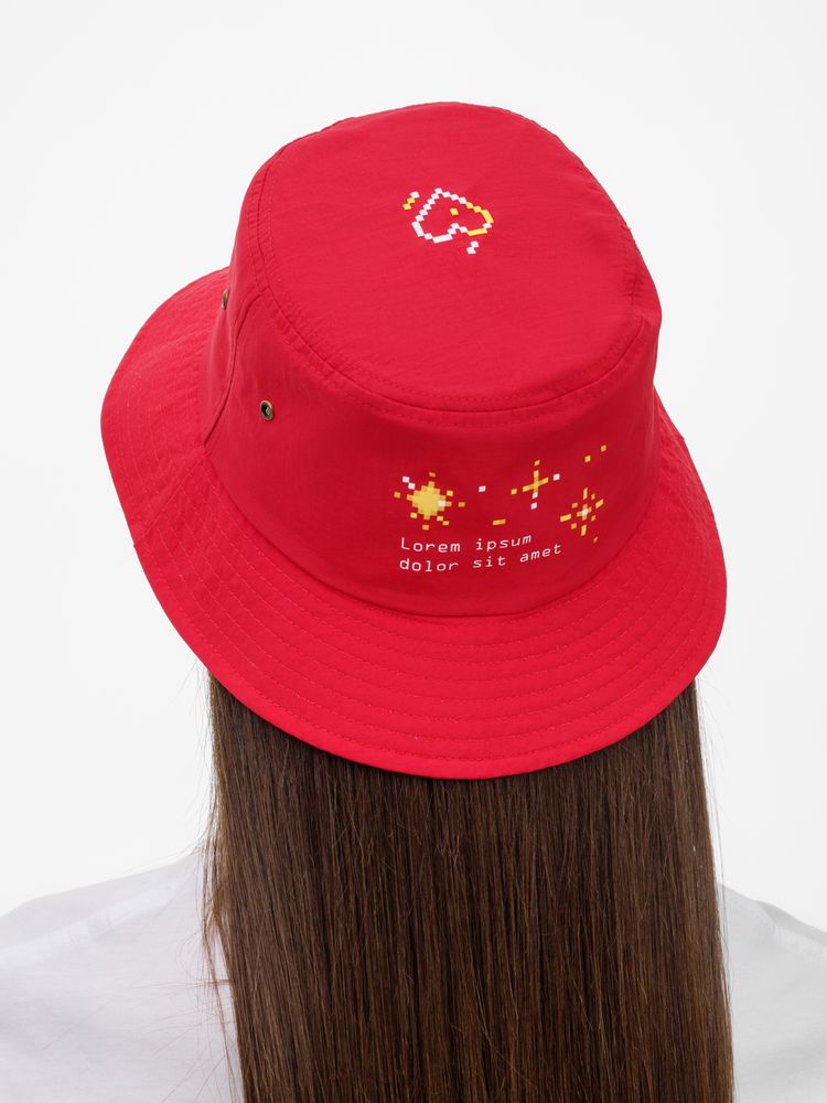 Панама Pana Vista, красная / Миниатюра нанесения (1000)