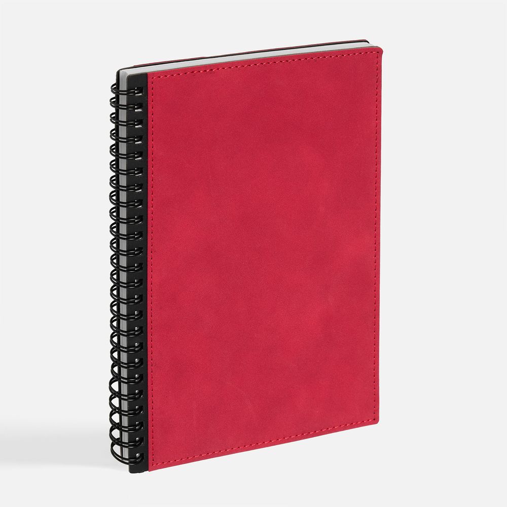 Ежедневник Notera Maxi, недатированный, красный / Миниатюра WWW (1000)