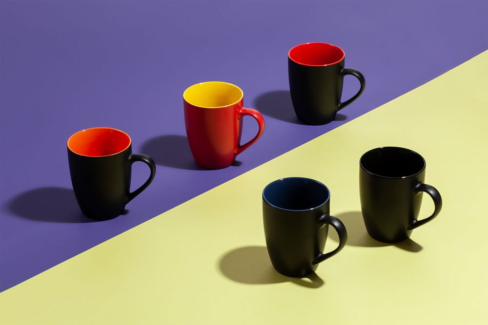 Кружка Bright Tulip, матовая, красная с желтым / Миниатюра WWW (1000)