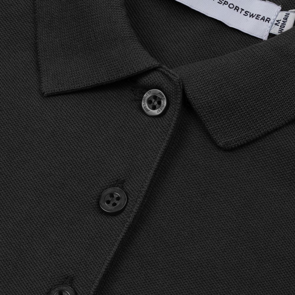 Рубашка поло женская Neptune, черная / Миниатюра WWW (1000)