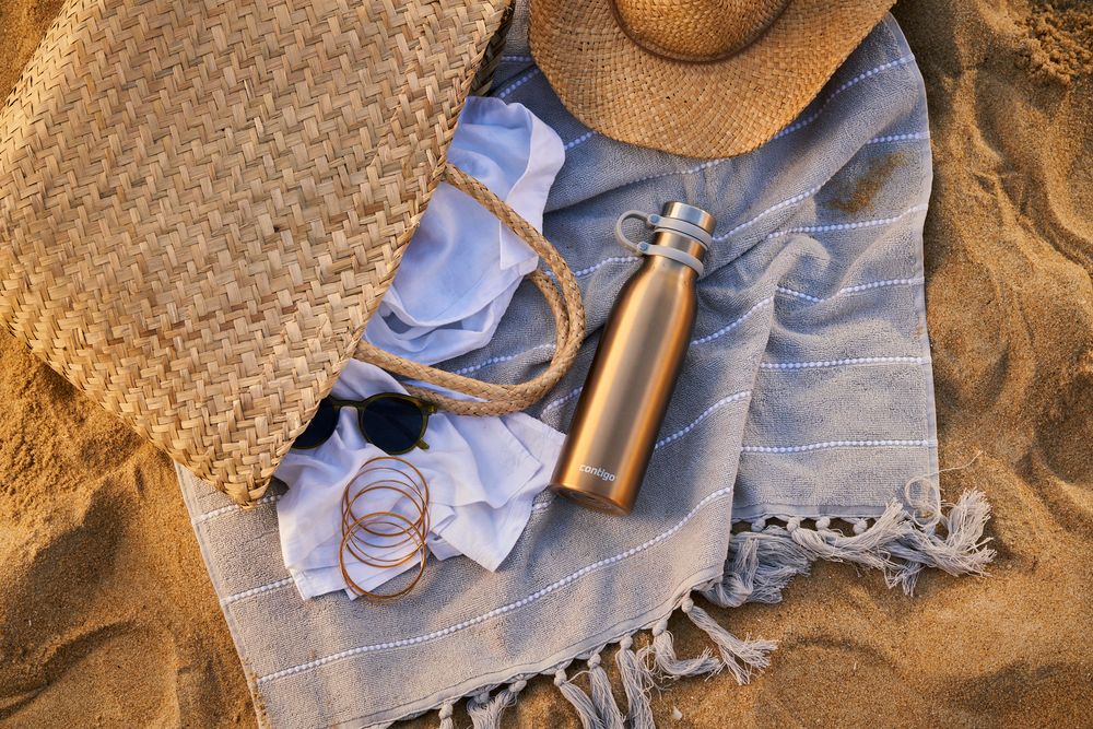 Термобутылка Matterhorn, вакуумная, золотистая / Миниатюра WWW (1000)