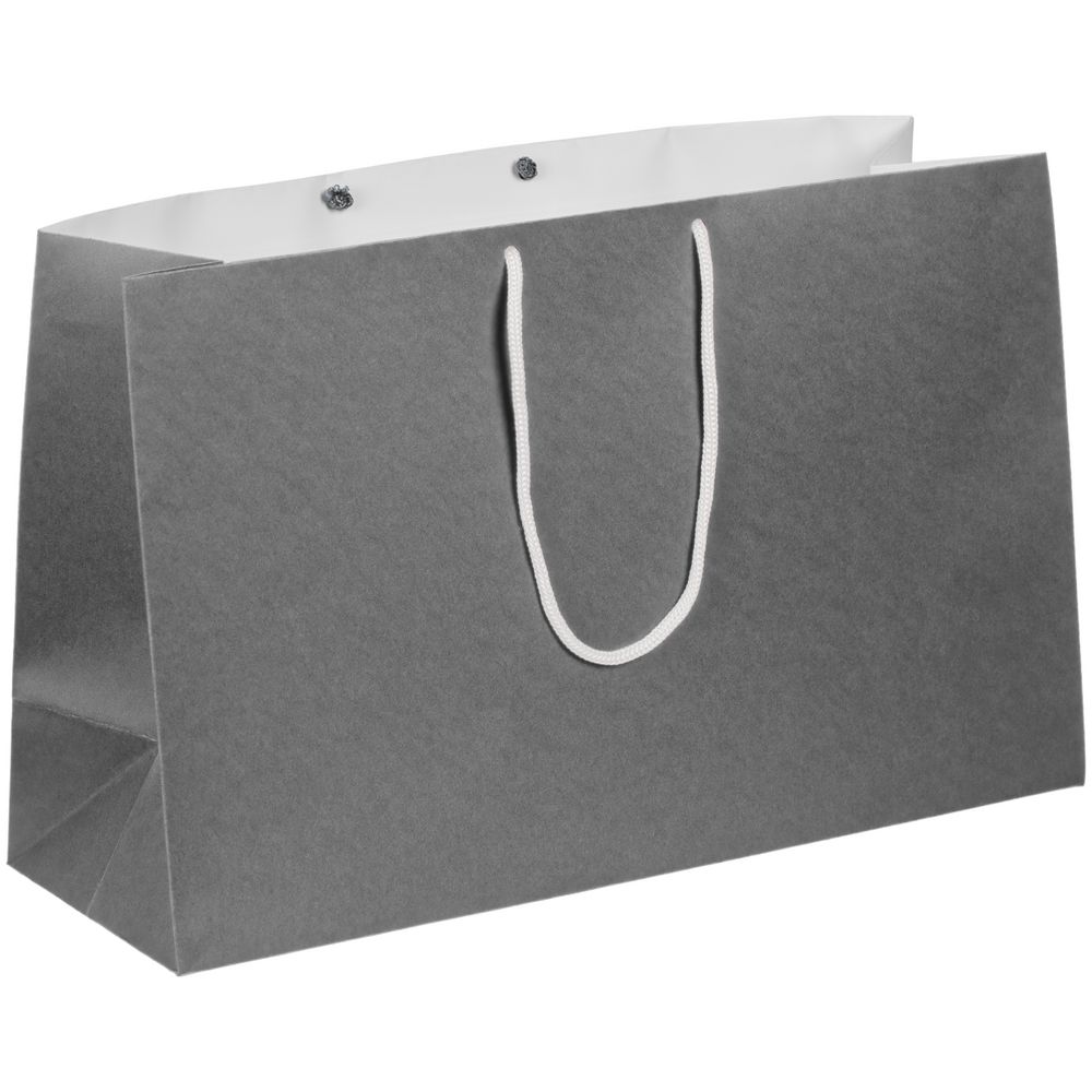 Пакет бумажный Bicolor, белый с серым / Миниатюра WWW (1000)