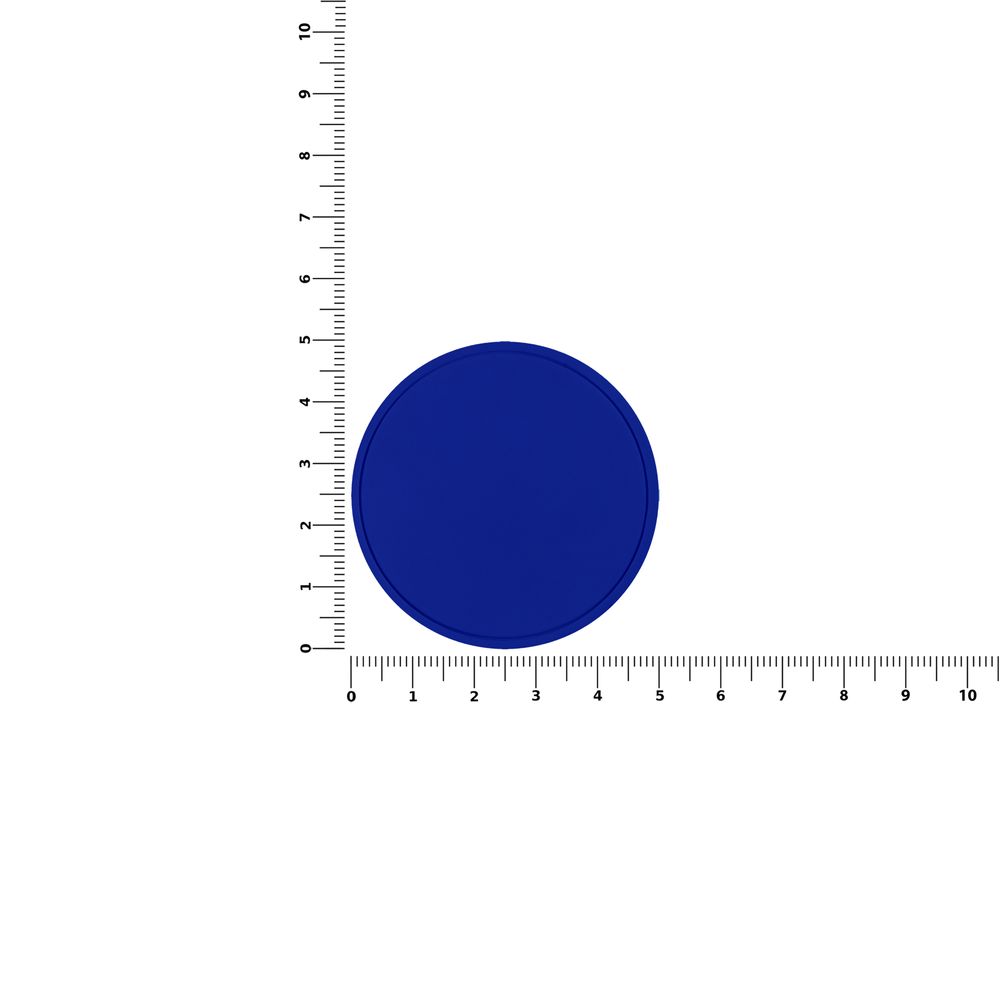Лейбл из ПВХ Dzeta Round, M, синий / Миниатюра WWW (1000)