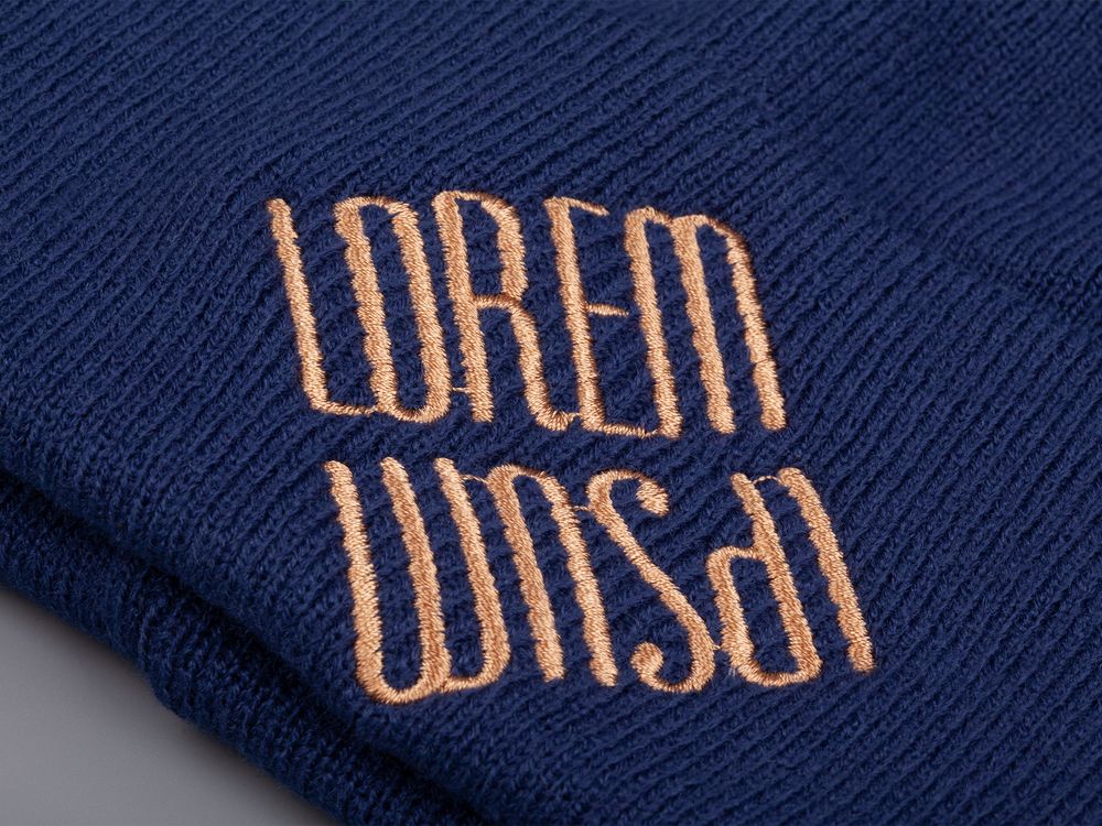 Шапка Urban Flow, темно-синий меланж / Миниатюра нанесения (1000)