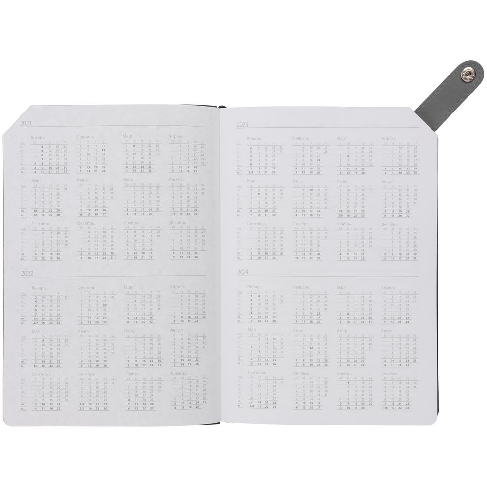 Ежедневник Angle, недатированный, серый / Миниатюра WWW (1000)