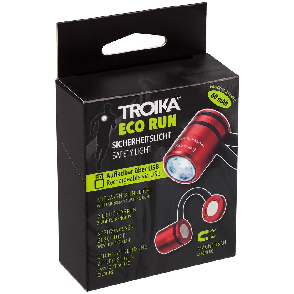 Фонарик Eco Run, красный / Миниатюра WWW (1000)