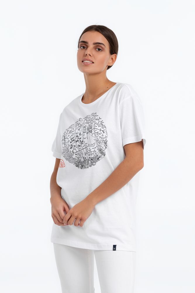 Футболка «Качели», белая / Миниатюра WWW (1000)