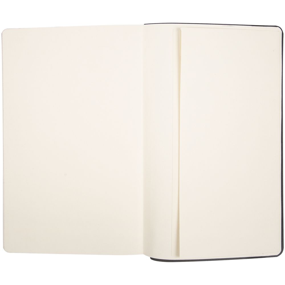 Ежедневник Velours, недатированный, черный с зеленым / Миниатюра WWW (1000)