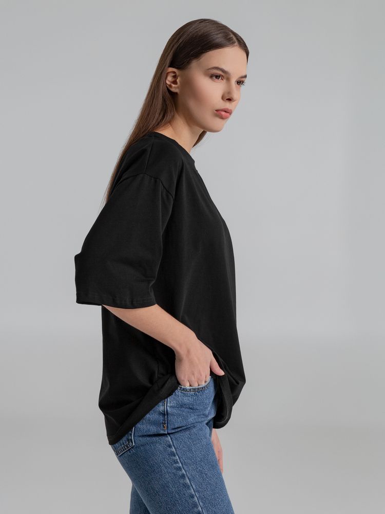 Футболка оверсайз Slope, черная / Миниатюра WWW (1000)