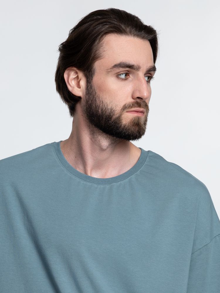 Футболка унисекс оверсайз Crosstown, серо-зеленая / Миниатюра WWW (1000)