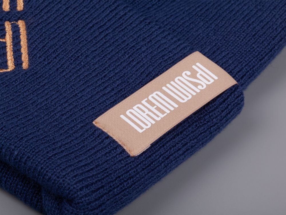 Шапка Urban Flow, темно-синий меланж / Миниатюра нанесения (1000)