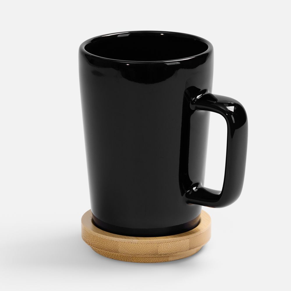 Кружка Vierra с крышкой-костером, черная / Миниатюра WWW (1000)