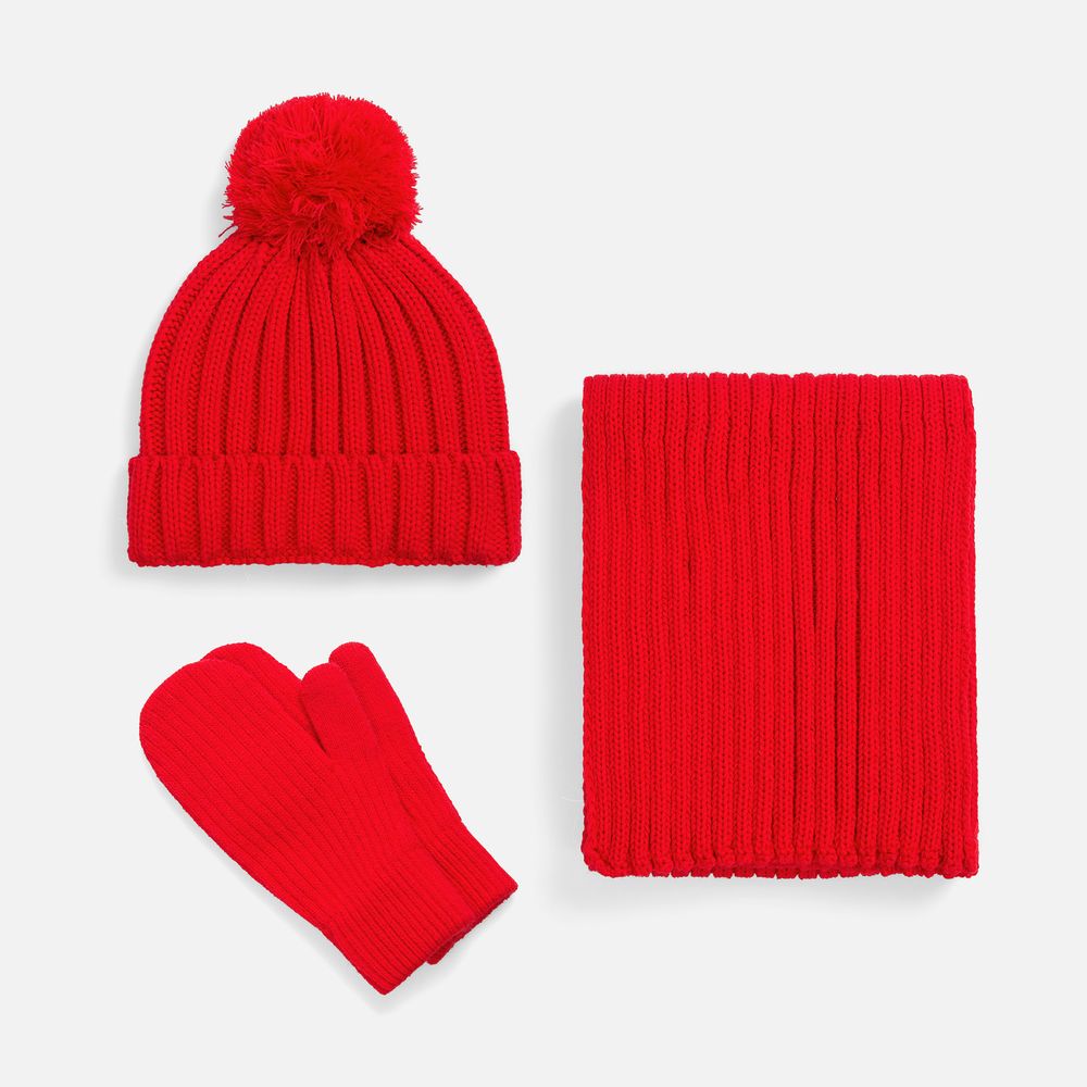 Шарф HappyGo, красный / Миниатюра WWW (1000)