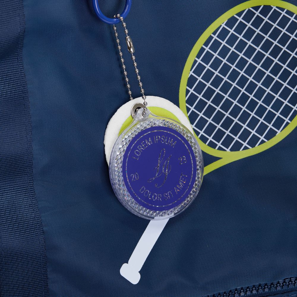 Пешеходный светоотражатель «Круг», белый / Миниатюра нанесения (1000)