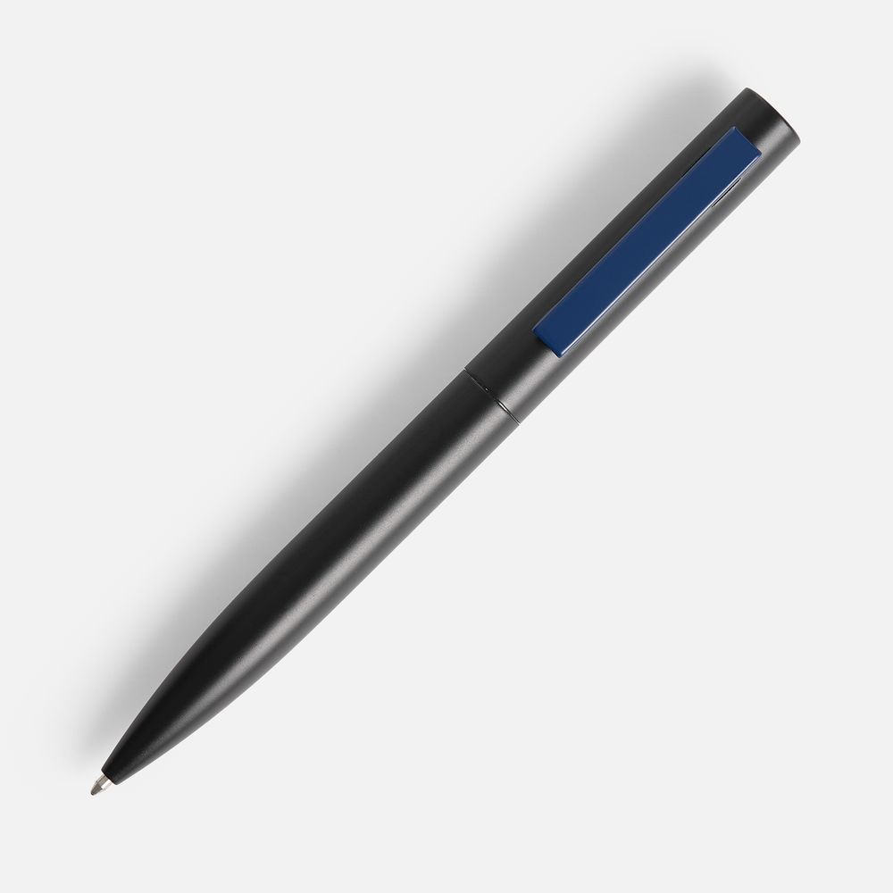 Ручка шариковая Inkolor, черная с темно-синим / Миниатюра WWW (1000)