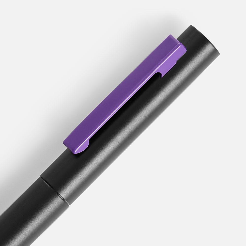 Ручка шариковая Inkolor, черная с фиолетовым / Миниатюра WWW (1000)