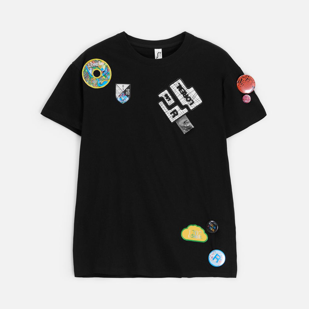 Футболка унисекс Regent 150, черная / Миниатюра нанесения (1000)