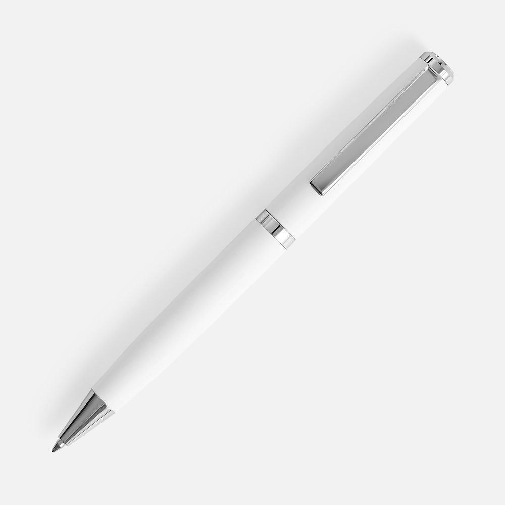 Ручка шариковая Inkish Chrome, белая / Миниатюра WWW (1000)