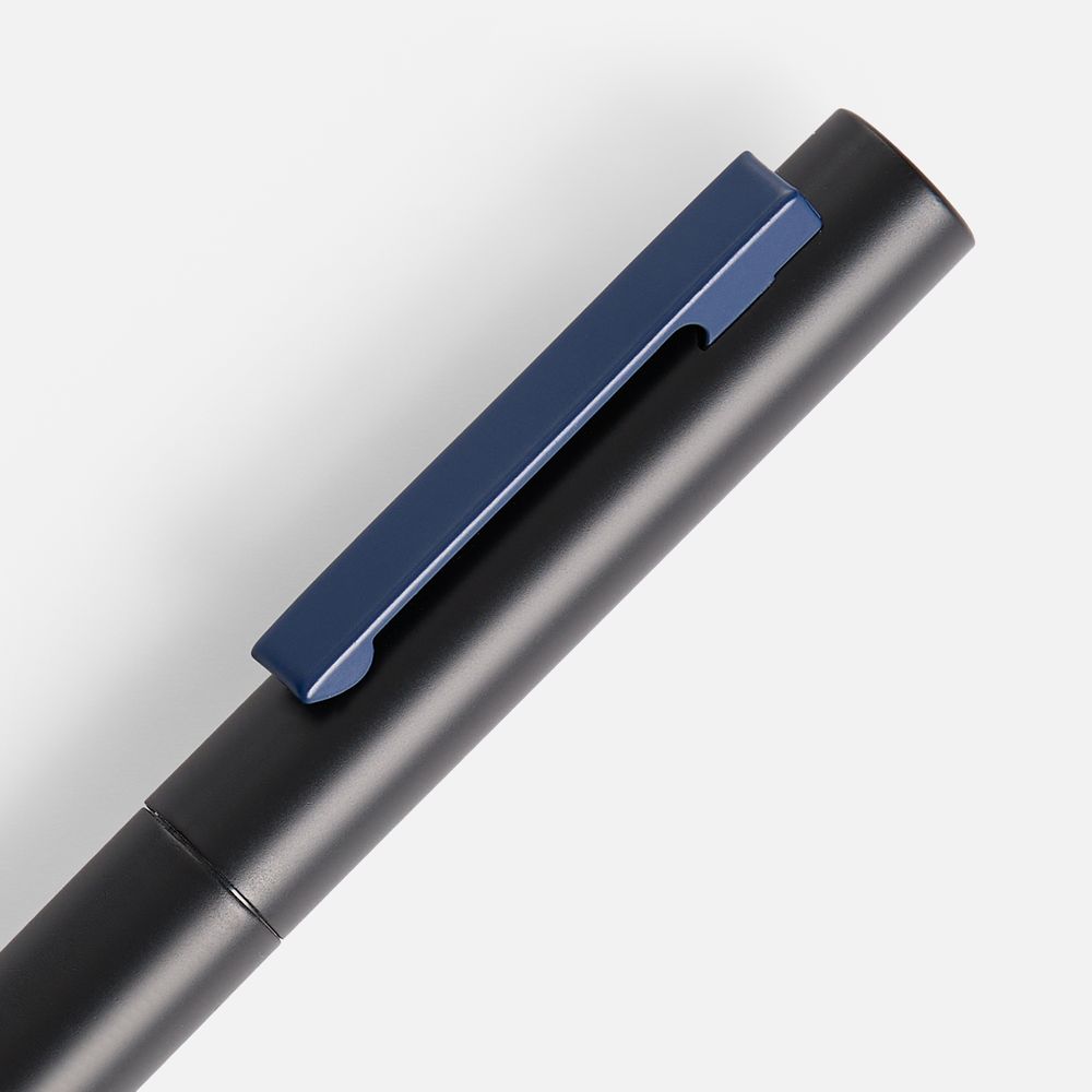 Ручка шариковая Inkolor, черная с темно-синим / Миниатюра WWW (1000)