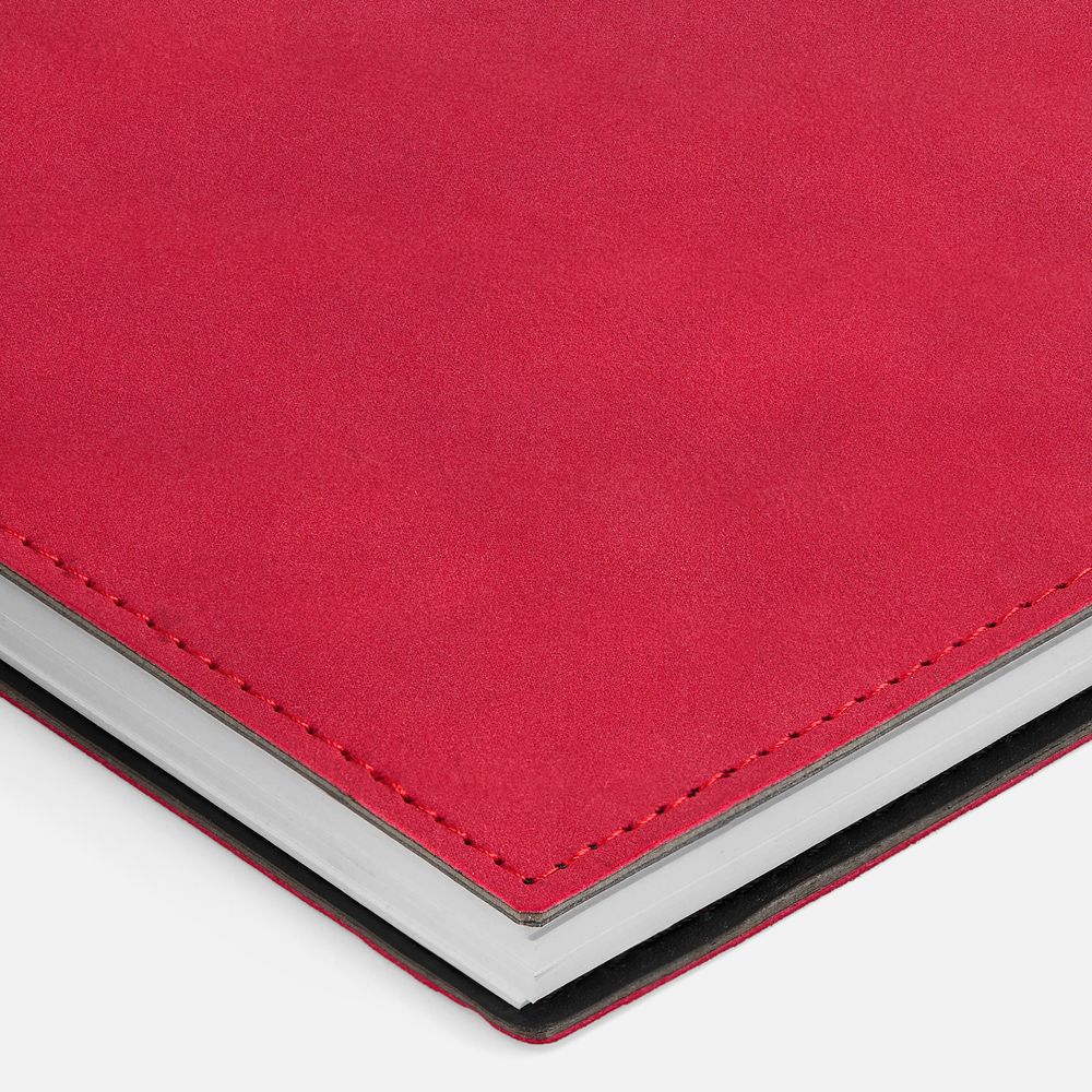 Ежедневник Notera Maxi, недатированный, красный / Миниатюра WWW (1000)