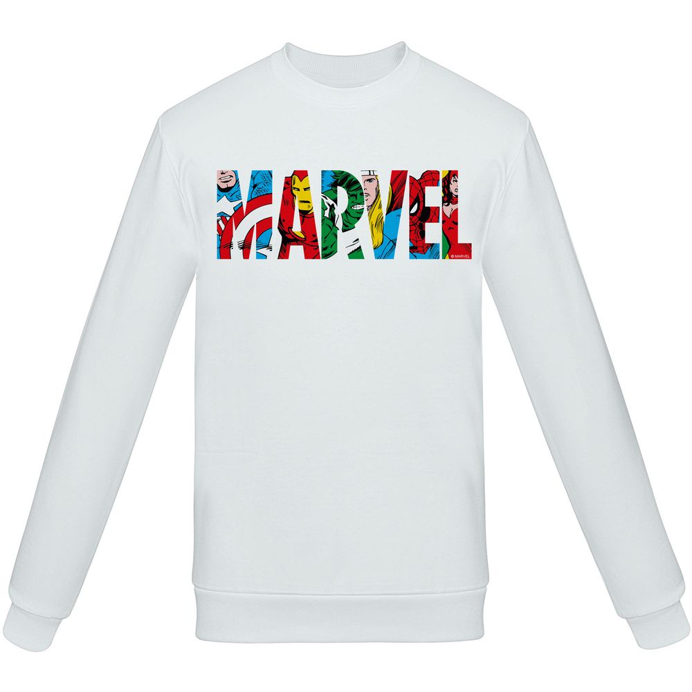 Свитшот Marvel Avengers, белый / Миниатюра WWW (1000)