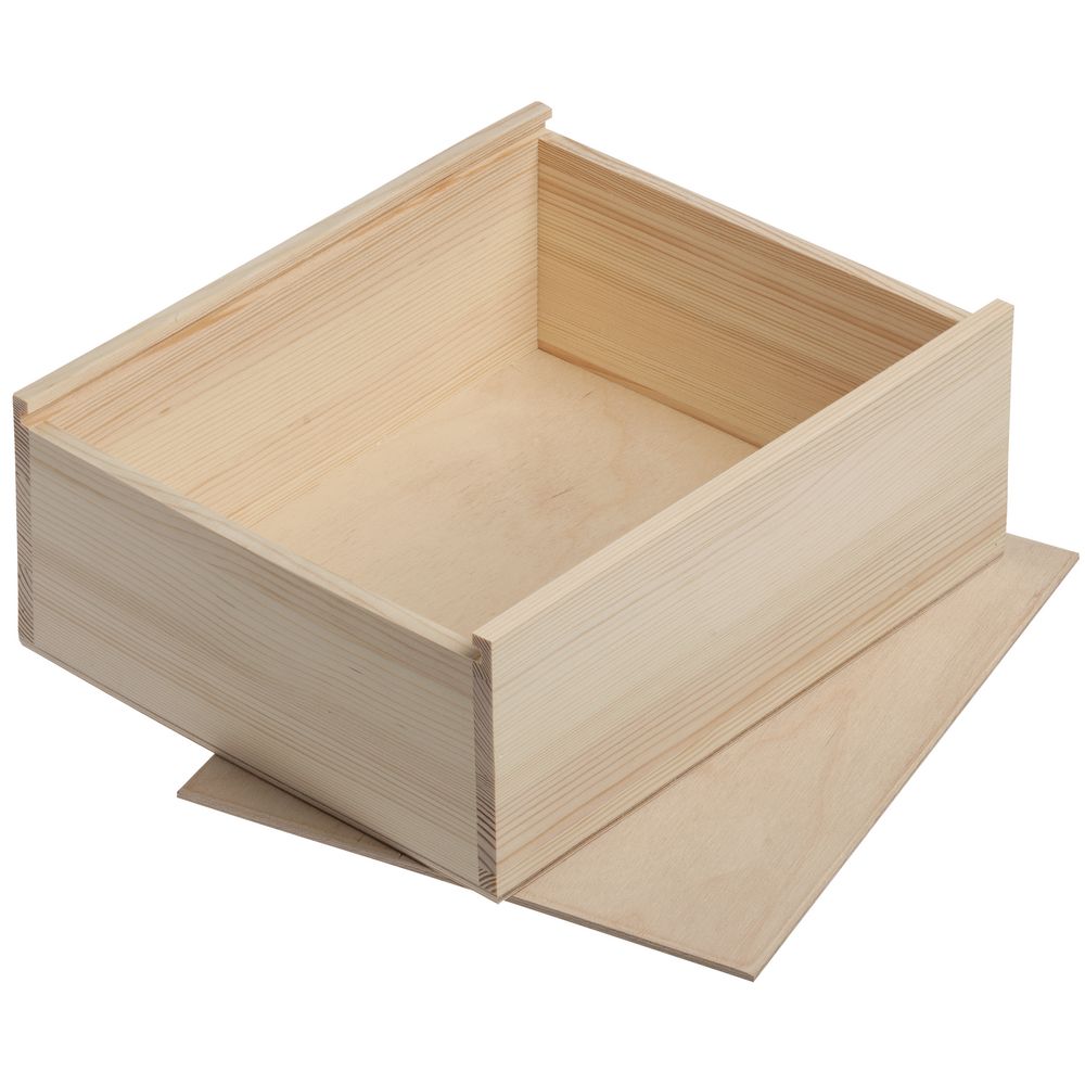 Деревянный ящик Timber, большой, неокрашенный / Миниатюра WWW (1000)