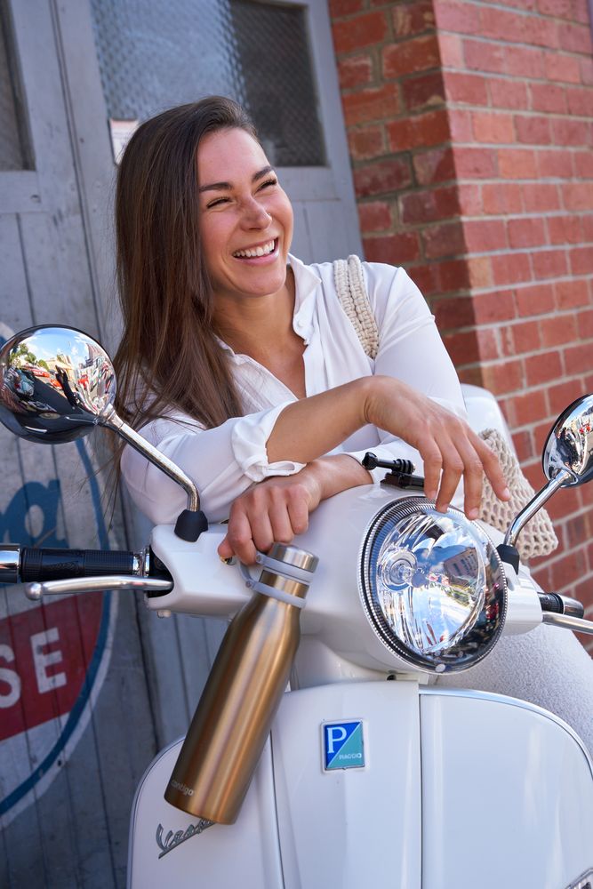 Термобутылка Matterhorn, вакуумная, золотистая / Миниатюра WWW (1000)