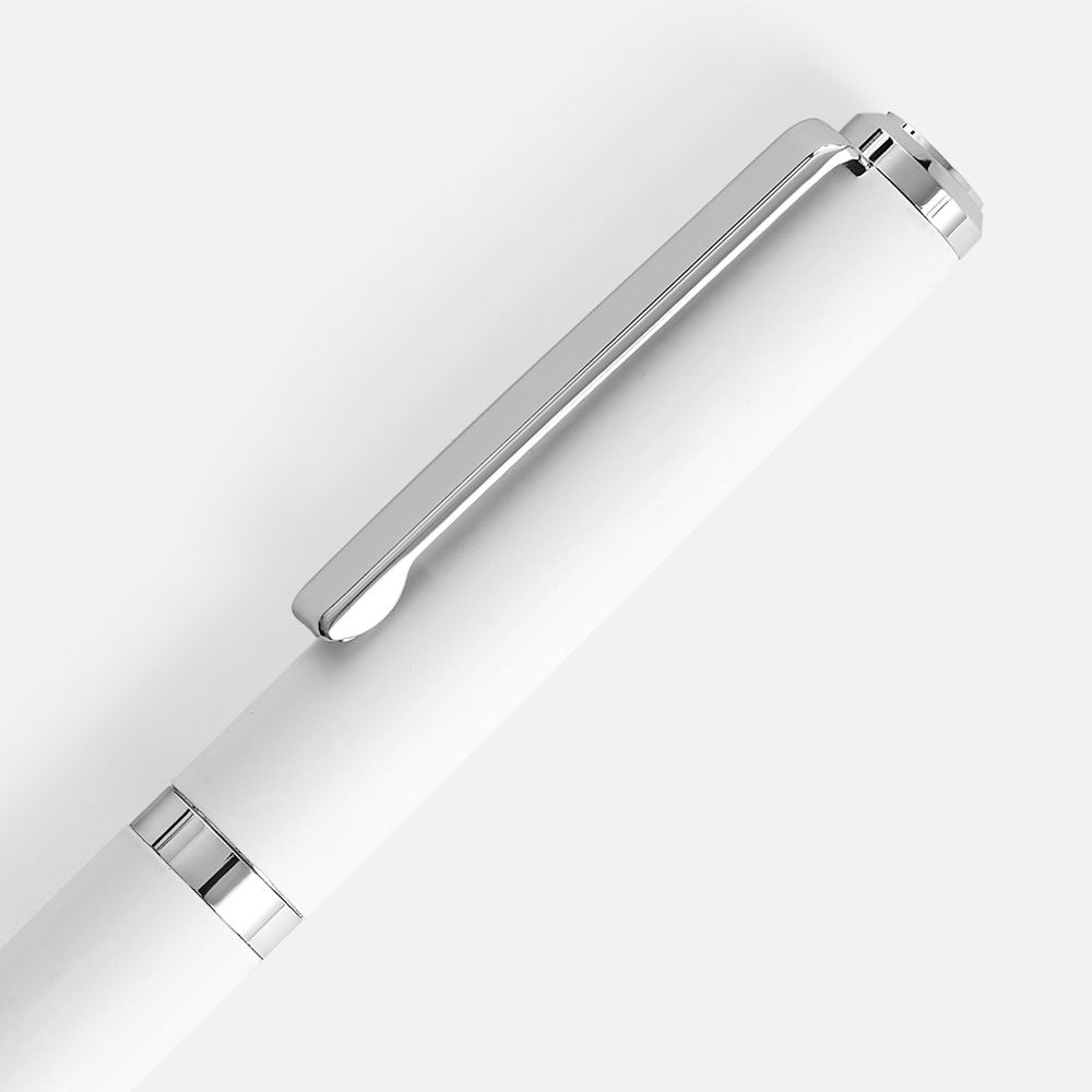 Ручка шариковая Inkish Chrome, белая / Миниатюра WWW (1000)