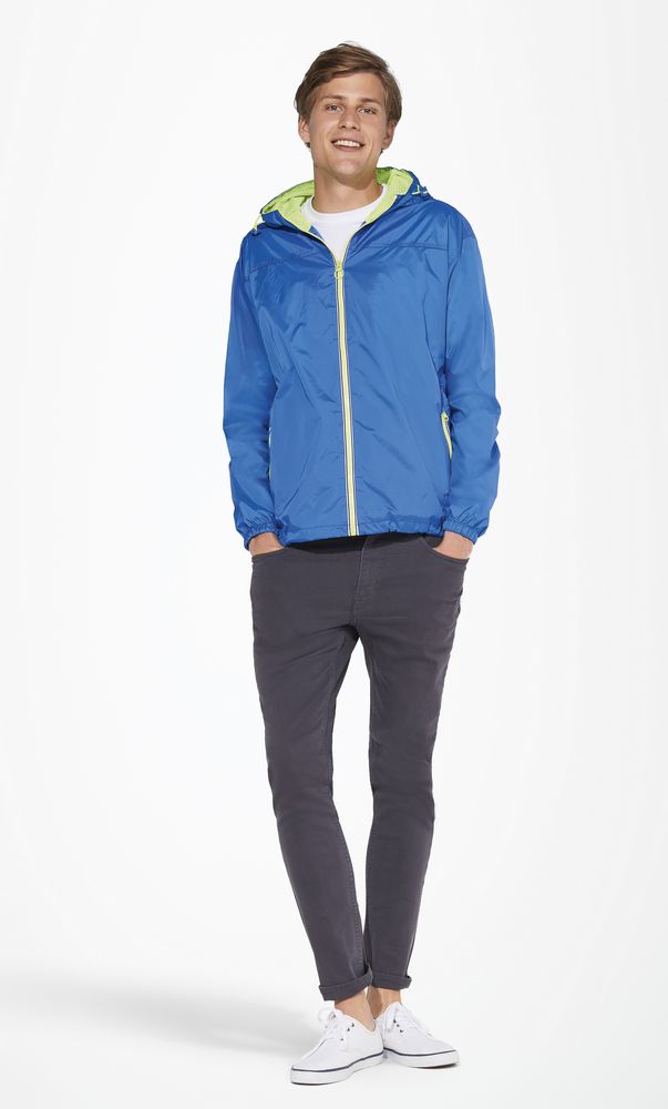 Ветровка Skate, ярко-синяя с неоново-желтым / Миниатюра WWW (1000)