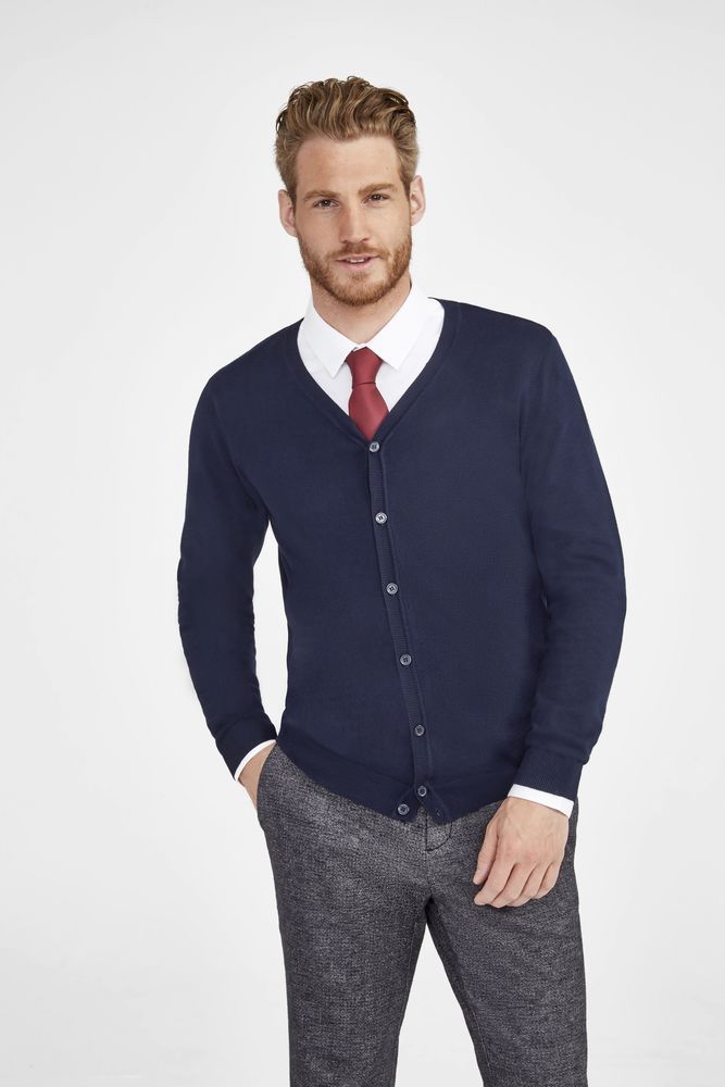 Кардиган мужской Griffith, черный меланж / Миниатюра WWW (1000)