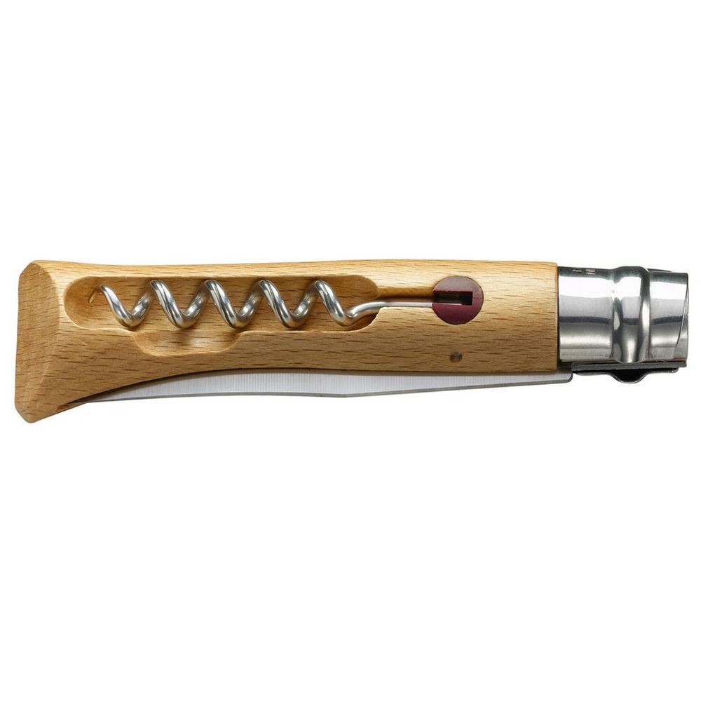 Нож Opinel No 10 со штопором, бук / Миниатюра WWW (1000)